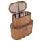 Hello Honey® Modern Decorative Oval Woven Rattan Storage Box Set